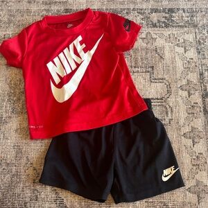 Nike Red and Black Kids Set